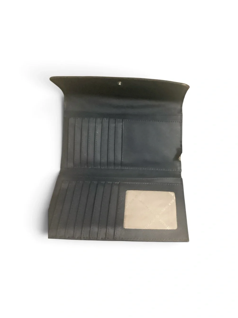 Michael Kors Black Leather Wallet with Gold Logo